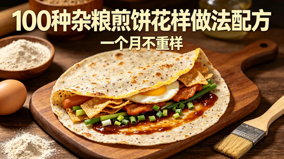 100种杂粮煎饼花样做法配方 一个月不重样
