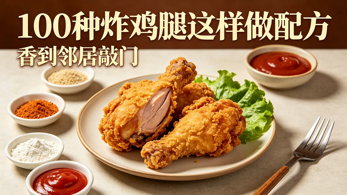 100种炸鸡腿这样做配方 香到邻居敲门