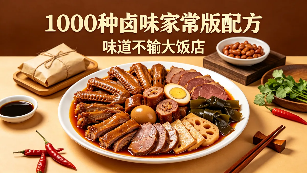 1000种卤味家常版配方 味道不输大饭店