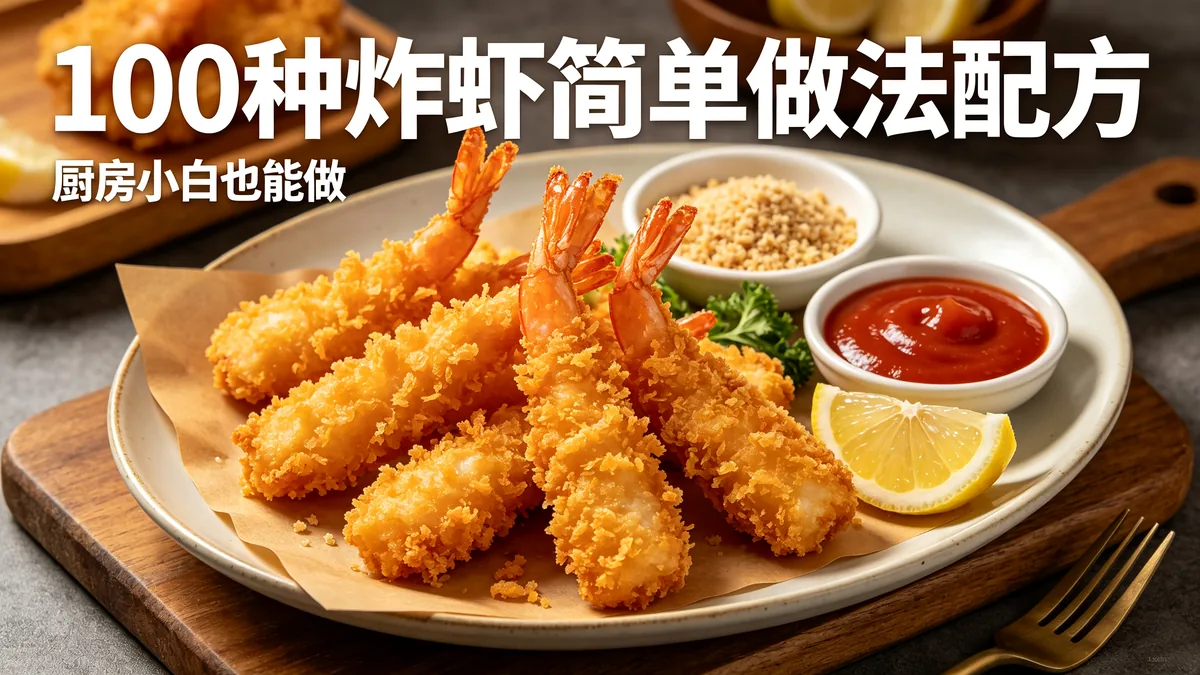 100种炸虾简单做法配方 厨房小白也能做