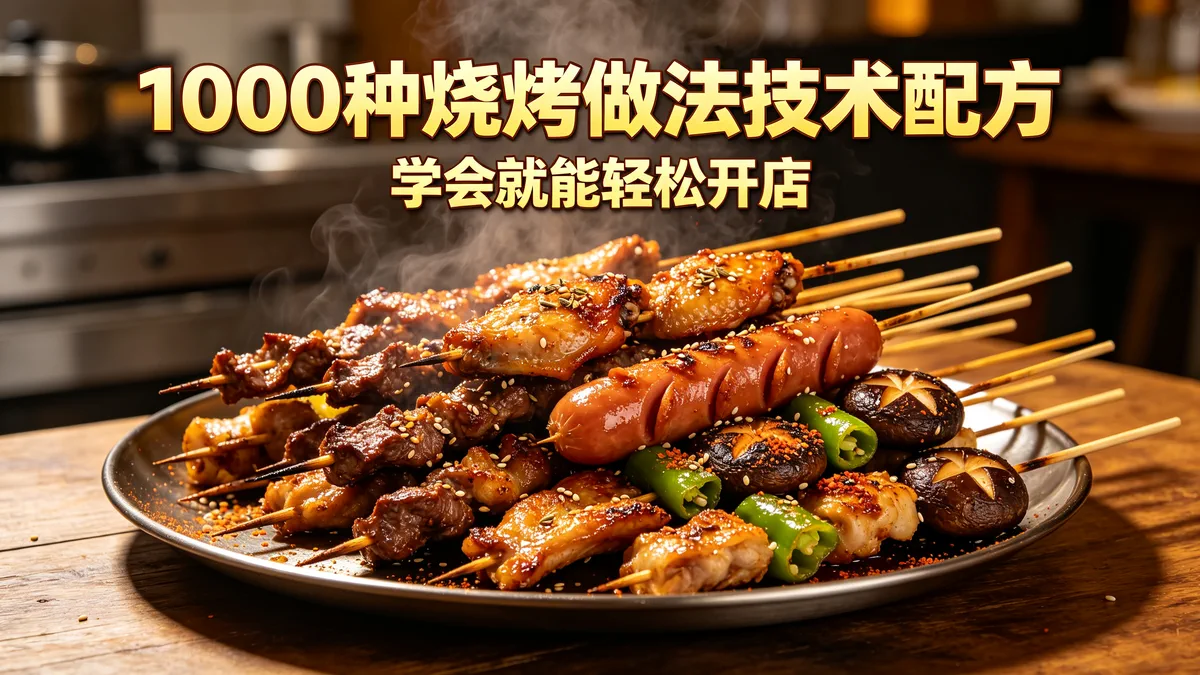 1000种烧烤做法技术配方 学会就能轻松开店