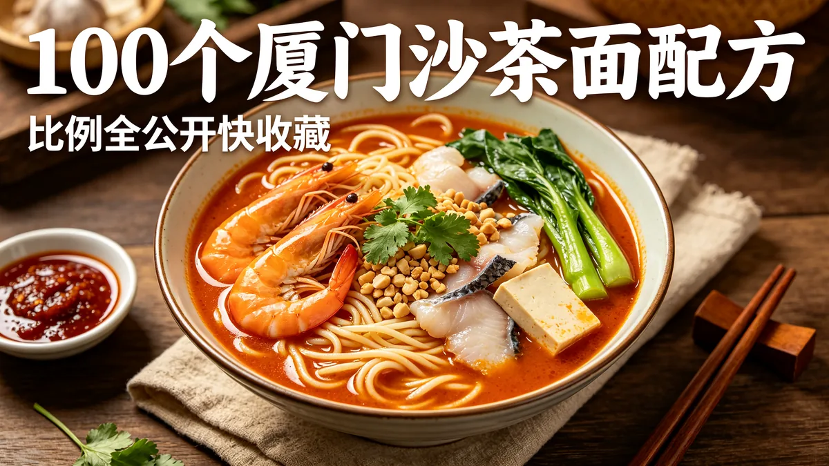 100个厦门沙茶面配方 比例全公开快收藏