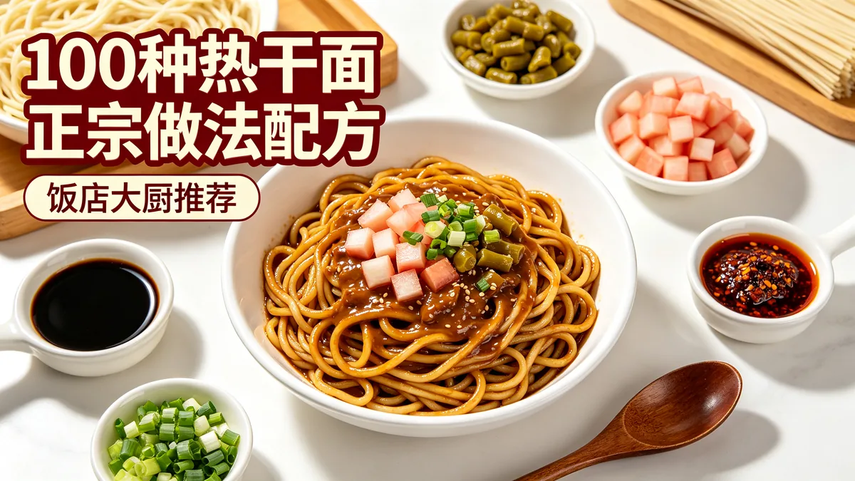 100种热干面正宗做法配方 饭店大厨推荐