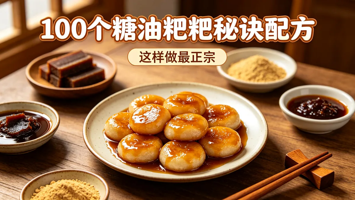 100个糖油粑粑秘诀配方 这样做最正宗