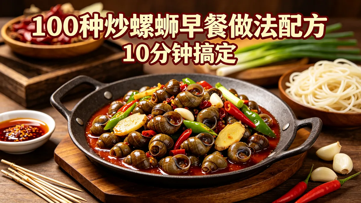 100种炒螺蛳早餐做法配方 10分钟搞定