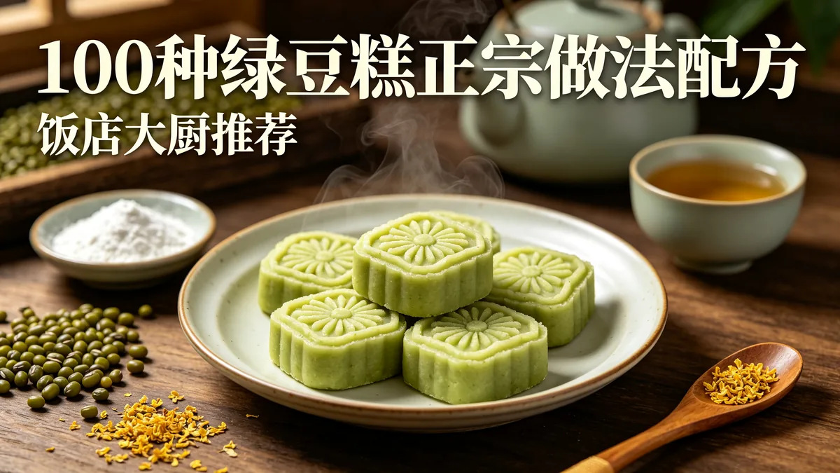 100种绿豆糕正宗做法配方 饭店大厨推荐