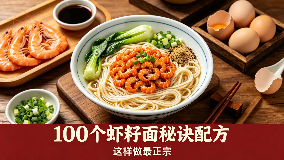 100个虾籽面秘诀配方 这样做最正宗