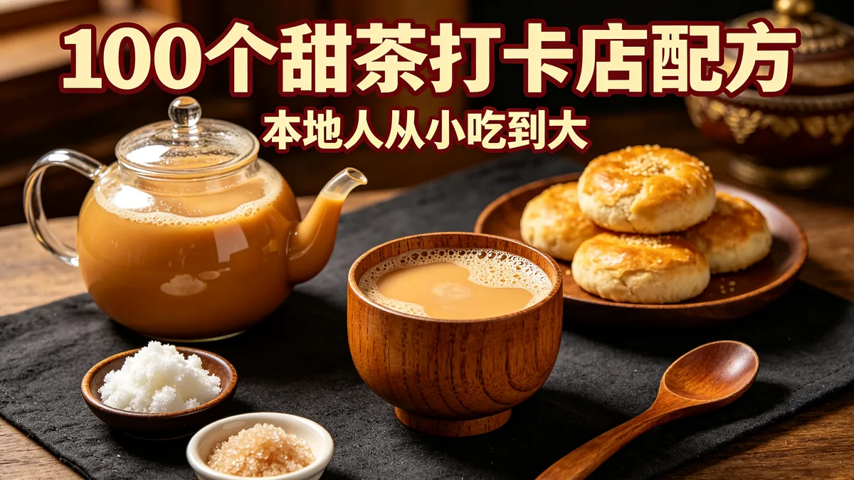 100个甜茶打卡店配方 本地人从小吃到大