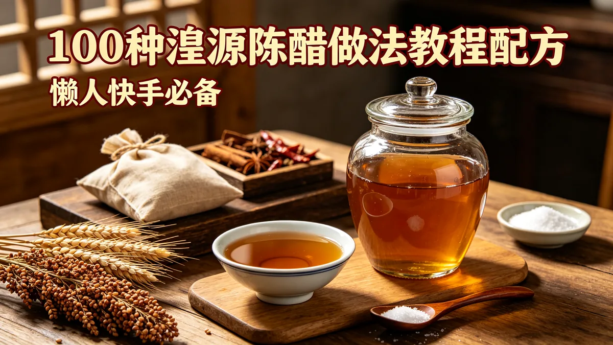 100种湟源陈醋做法教程配方 懒人快手必备