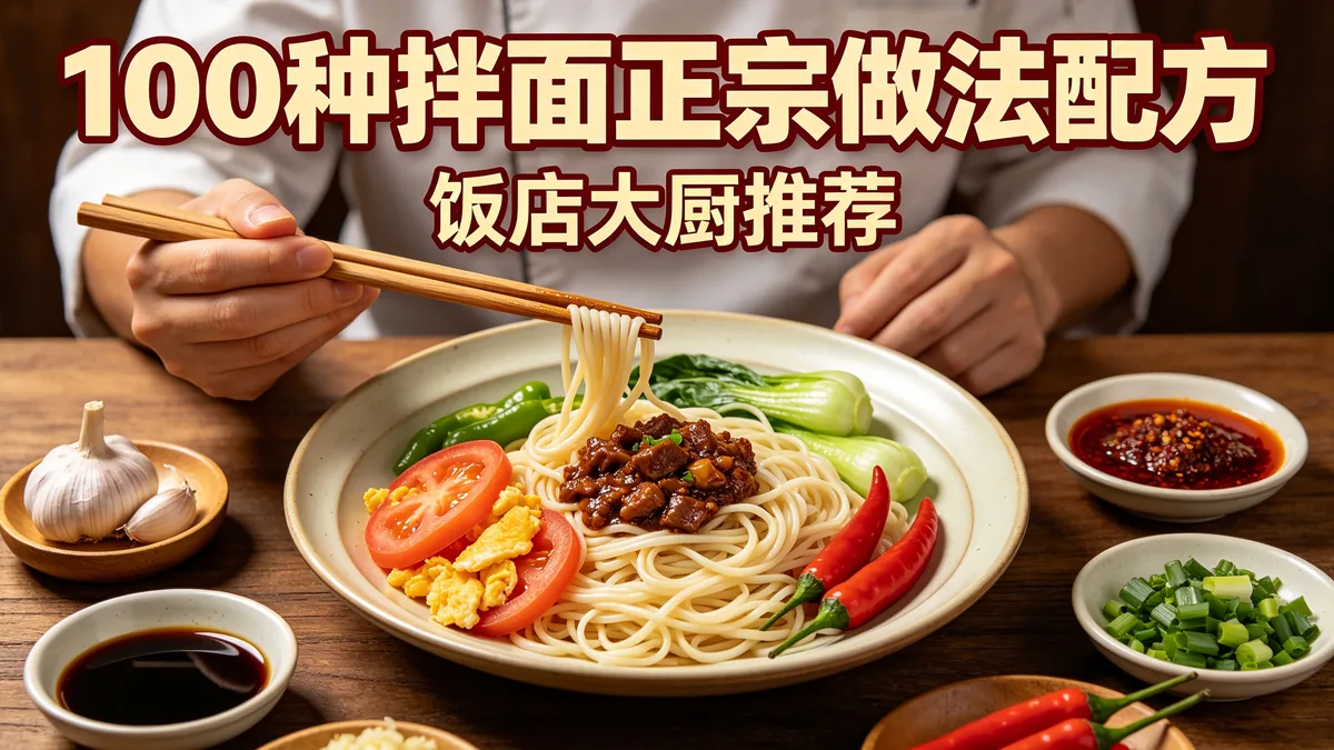 100种拌面正宗做法配方 饭店大厨推荐
