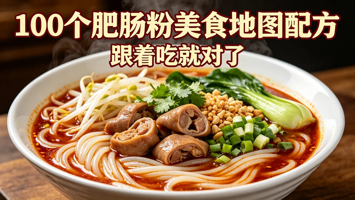 100个肥肠粉美食地图配方 跟着吃就对了