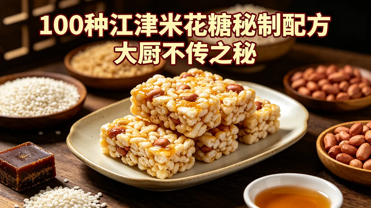 100种江津米花糖秘制配方 大厨不传之秘