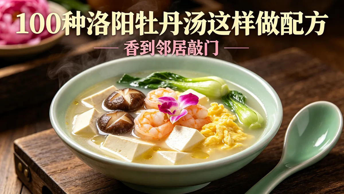 100种洛阳牡丹汤这样做配方 香到邻居敲门