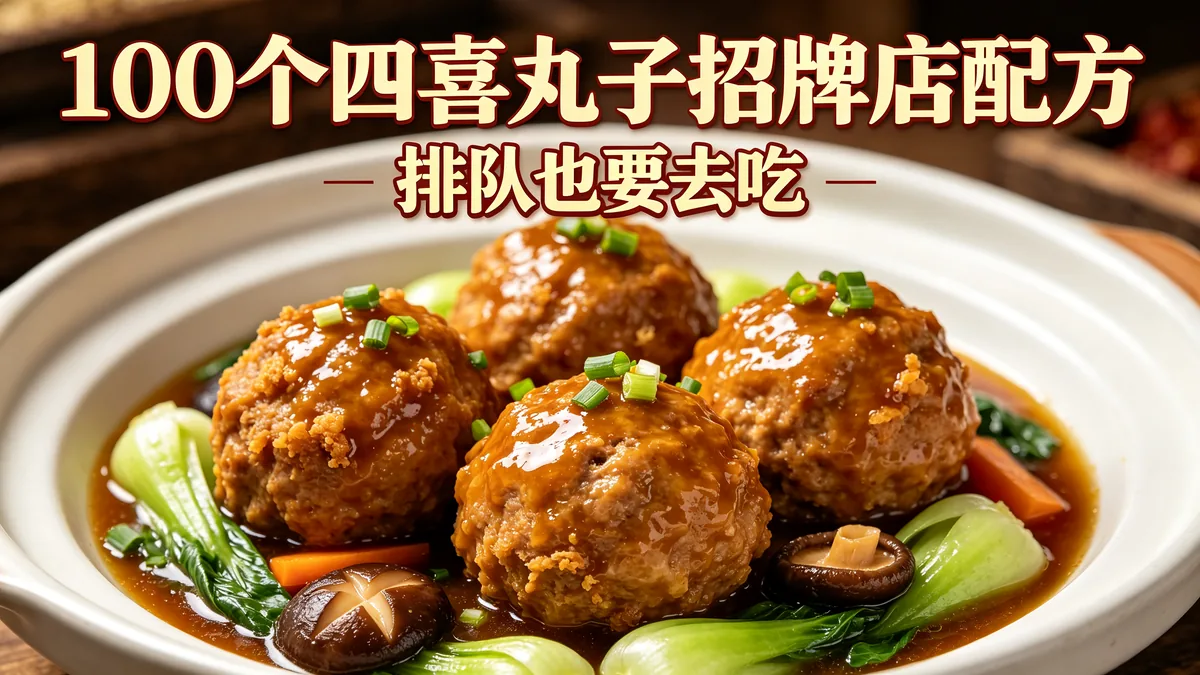 100个四喜丸子招牌店配方 排队也要去吃