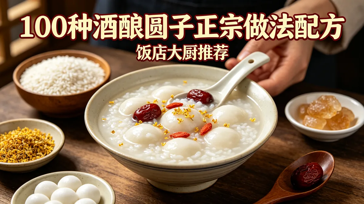 100种酒酿圆子正宗做法配方 饭店大厨推荐