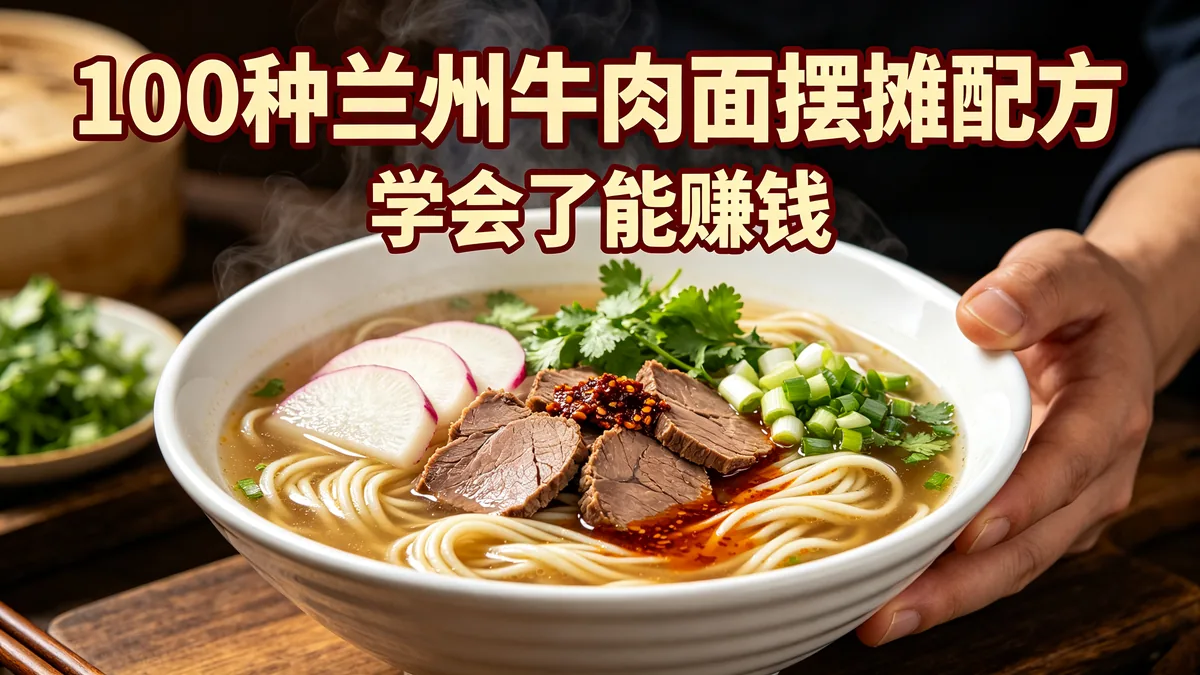 100种兰州牛肉面摆摊配方 学会了能赚钱