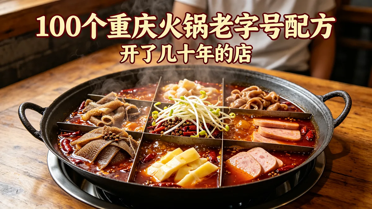 100个重庆火锅老字号配方 开了几十年的店