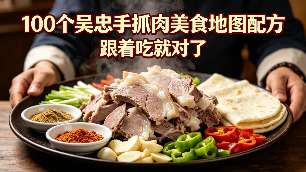 100个吴忠手抓肉美食地图配方 跟着吃就对了