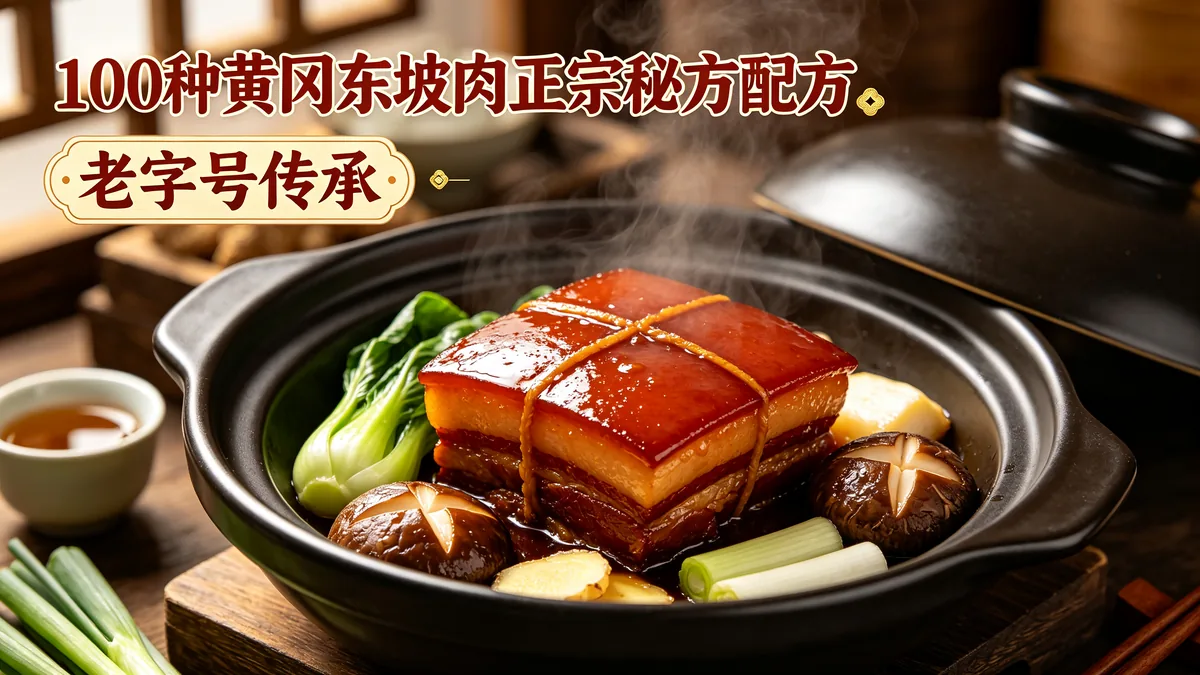 100种黄冈东坡肉正宗秘方配方 老字号传承