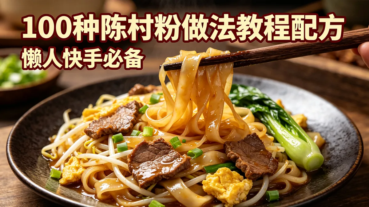 100种陈村粉做法教程配方 懒人快手必备