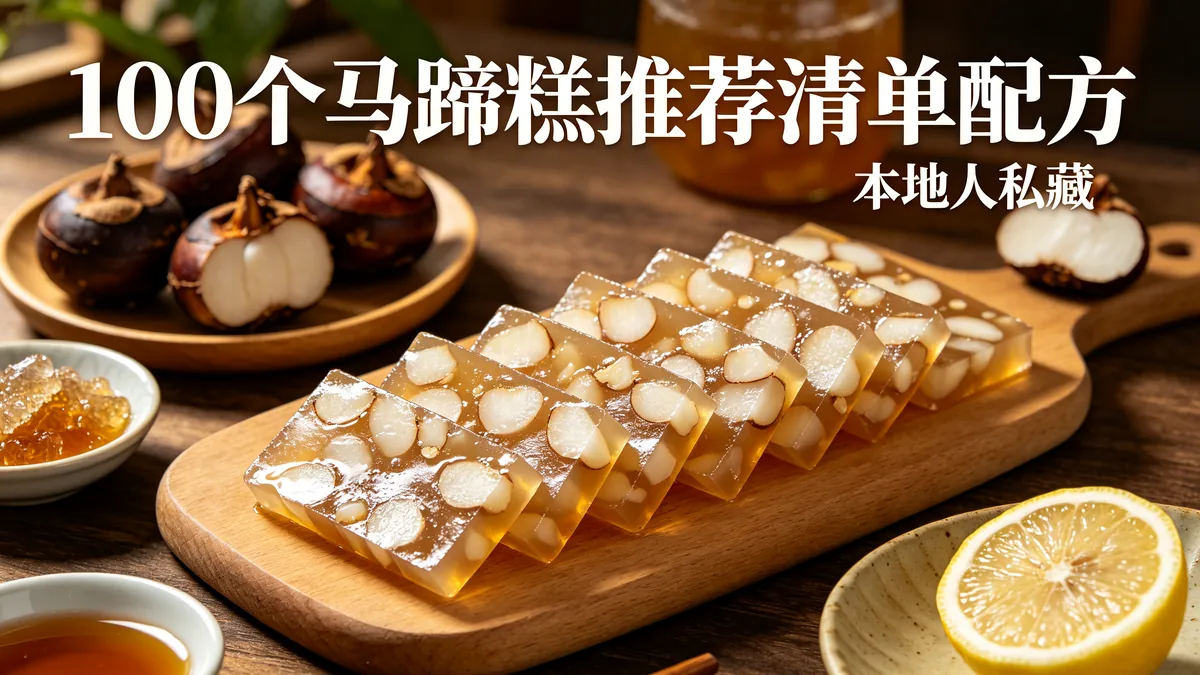 100个马蹄糕推荐清单配方 本地人私藏