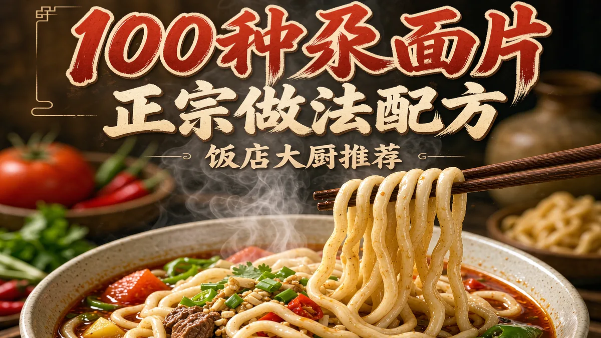 100种尕面片正宗做法配方 饭店大厨推荐