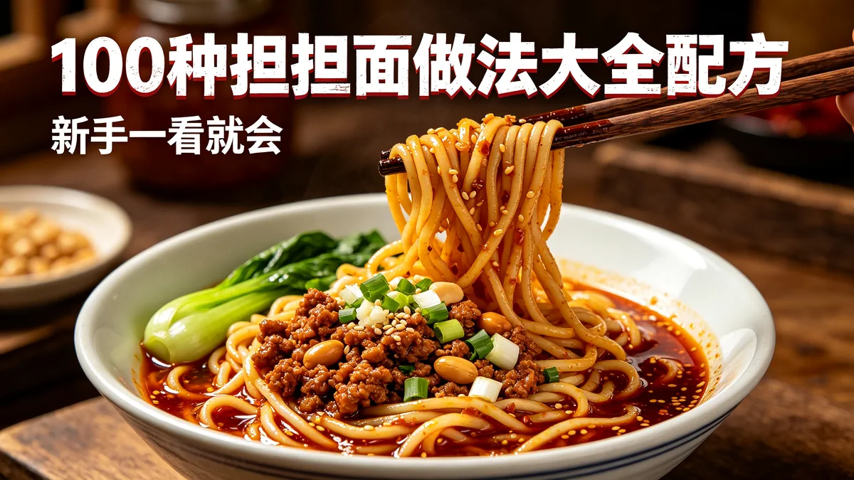 100种担担面做法大全配方 新手一看就会