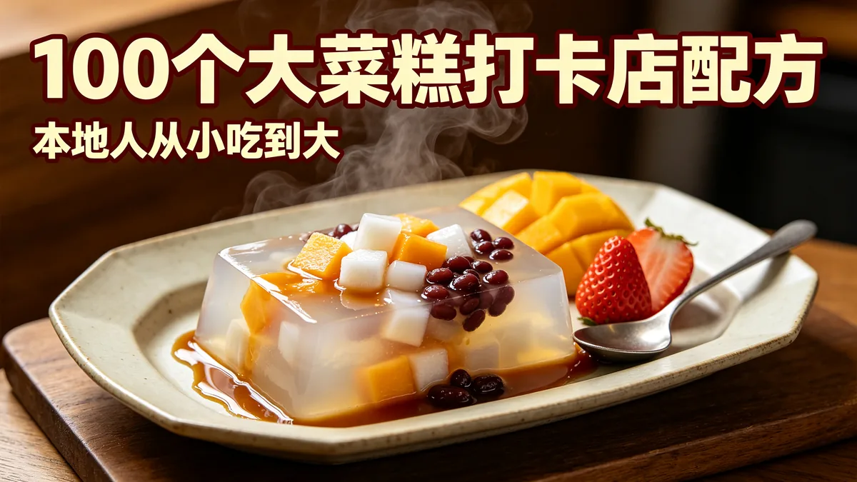 100个大菜糕打卡店配方 本地人从小吃到大