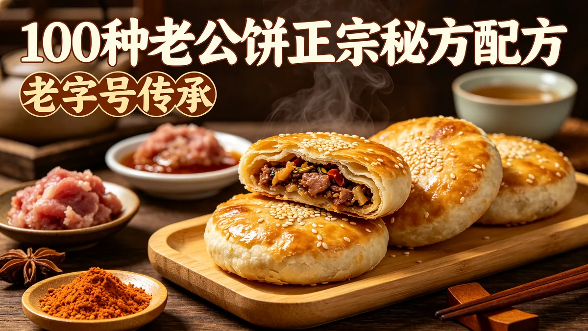 100种老公饼正宗秘方配方 老字号传承