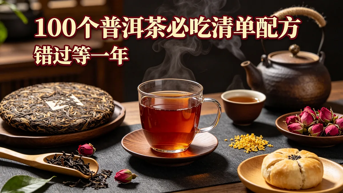 100个普洱茶必吃清单配方 错过等一年