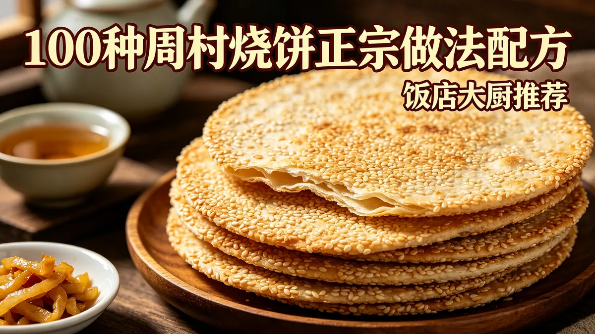 100种周村烧饼正宗做法配方 饭店大厨推荐