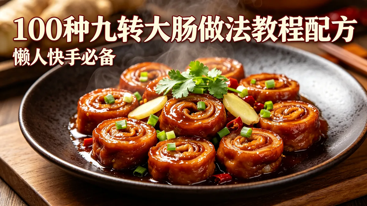 100种九转大肠做法教程配方 懒人快手必备