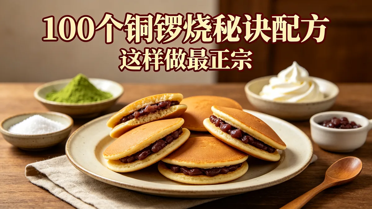 100个铜锣烧秘诀配方 这样做最正宗