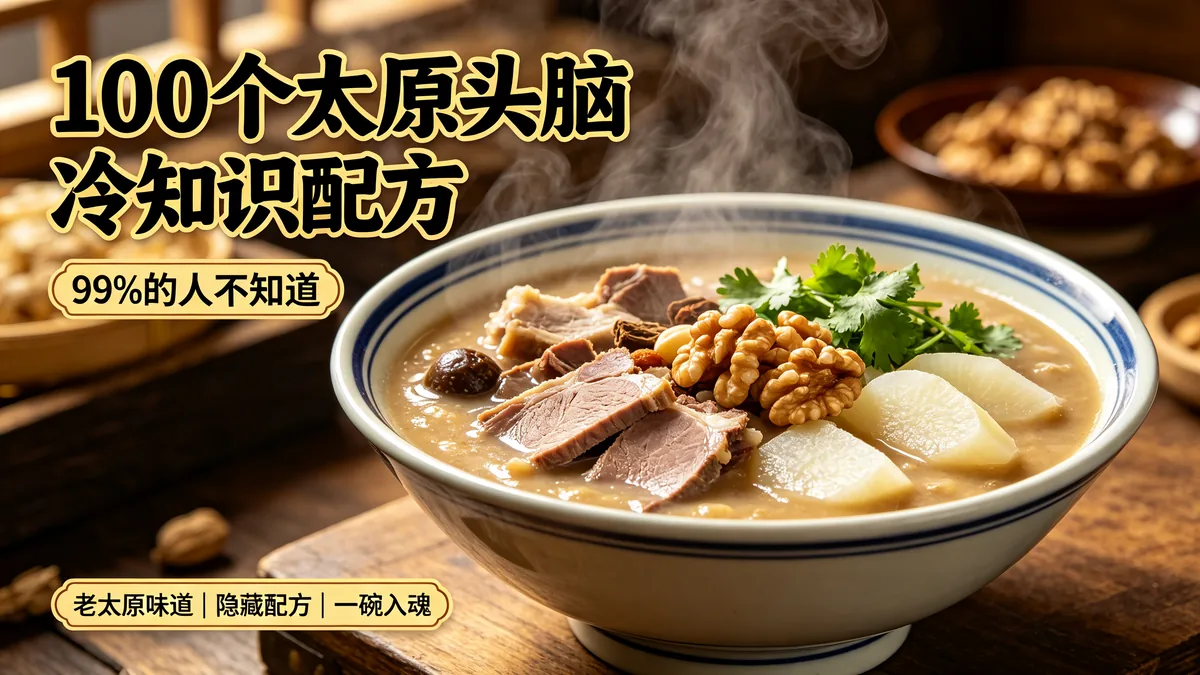100个太原头脑冷知识配方 99%的人不知道