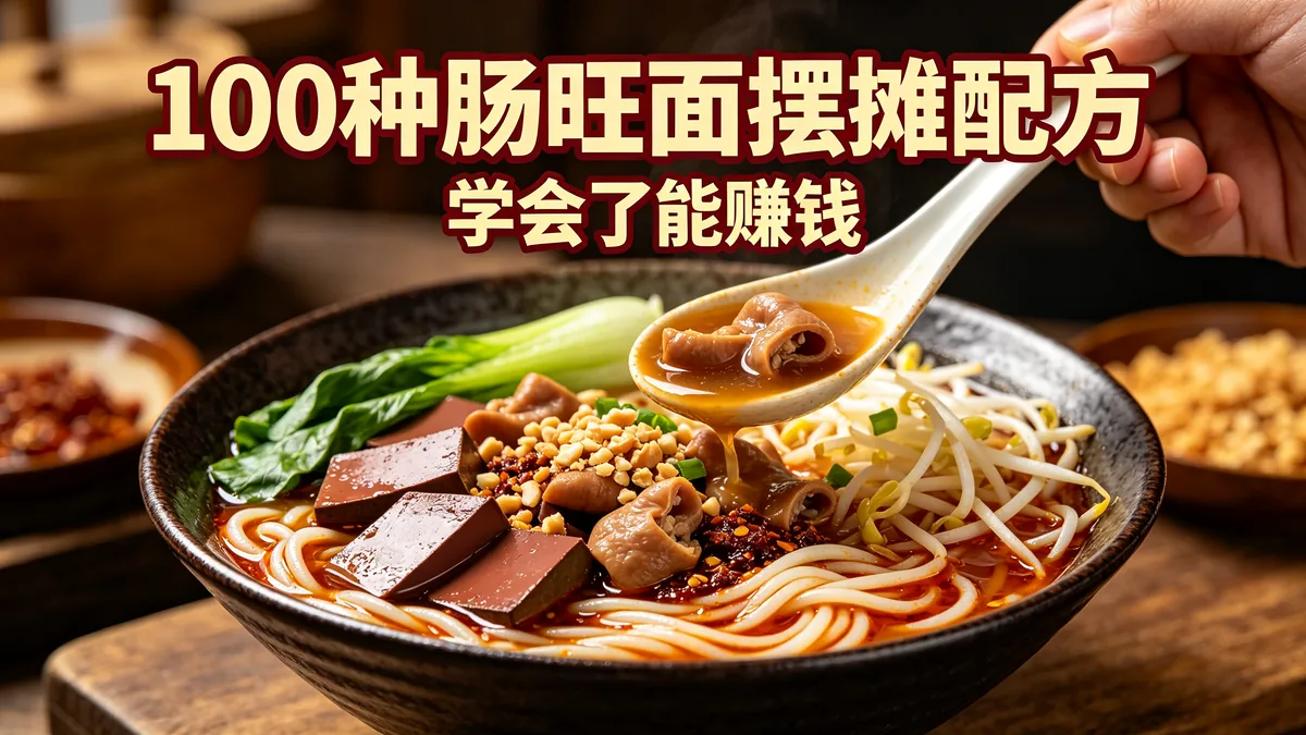 100种肠旺面摆摊配方 学会了能赚钱