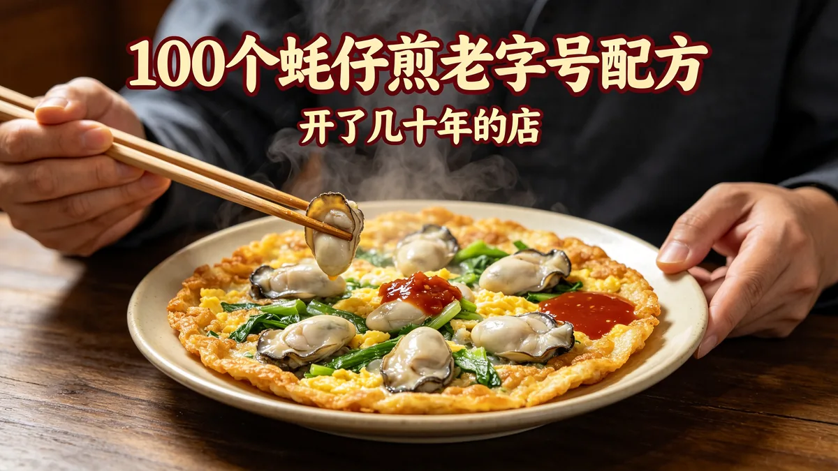 100个蚵仔煎老字号配方 开了几十年的店