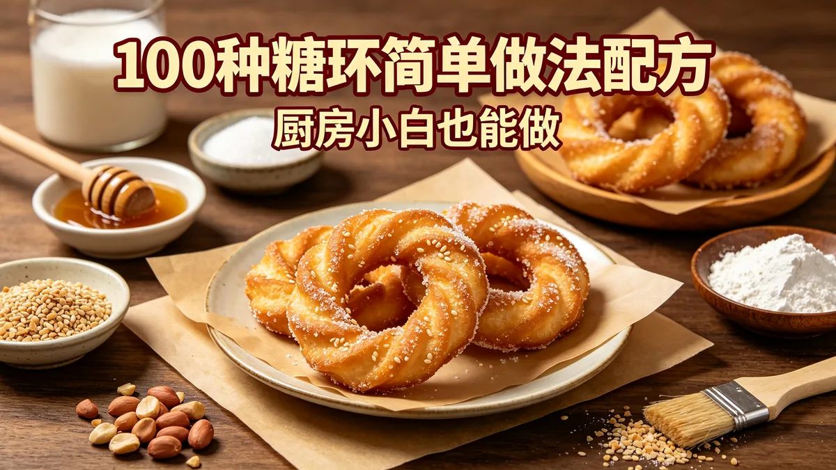 100种糖环简单做法配方 厨房小白也能做