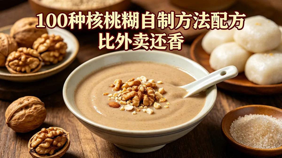 100种核桃糊自制方法配方 比外卖还香