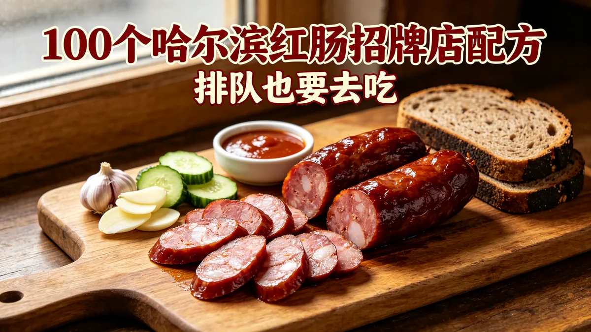 100个哈尔滨红肠招牌店配方 排队也要去吃