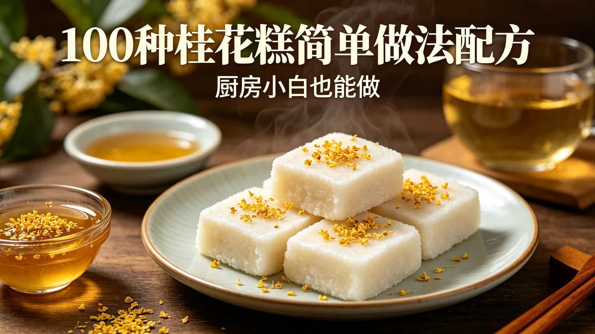 100种桂花糕简单做法配方 厨房小白也能做