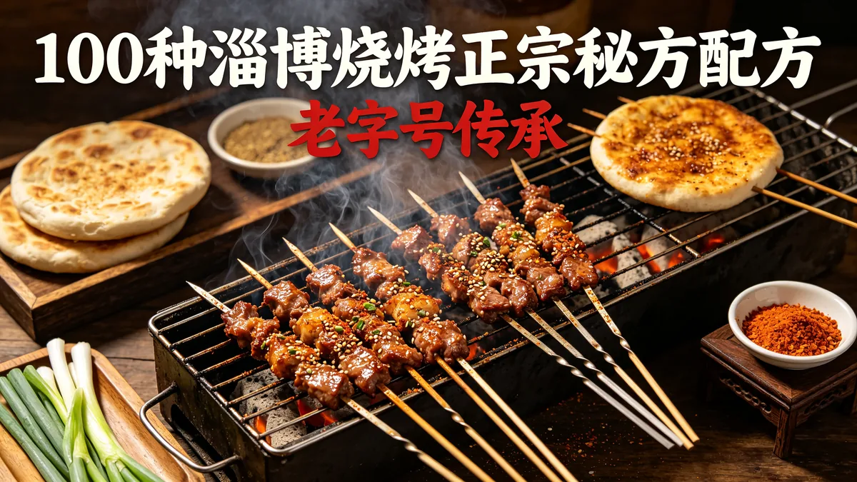 100种淄博烧烤正宗秘方配方 老字号传承