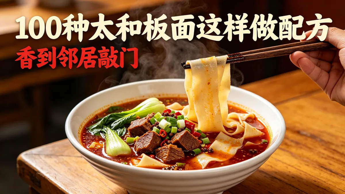 100种太和板面这样做配方 香到邻居敲门