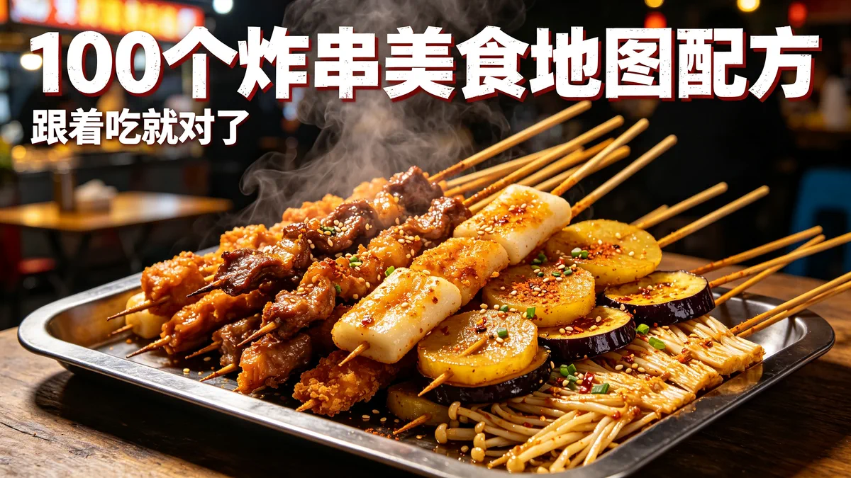 100个炸串美食地图配方 跟着吃就对了
