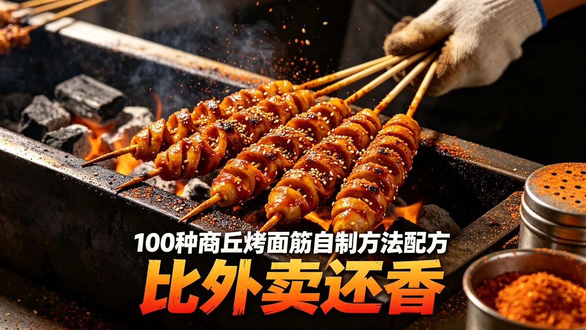 100种商丘烤面筋自制方法配方 比外卖还香