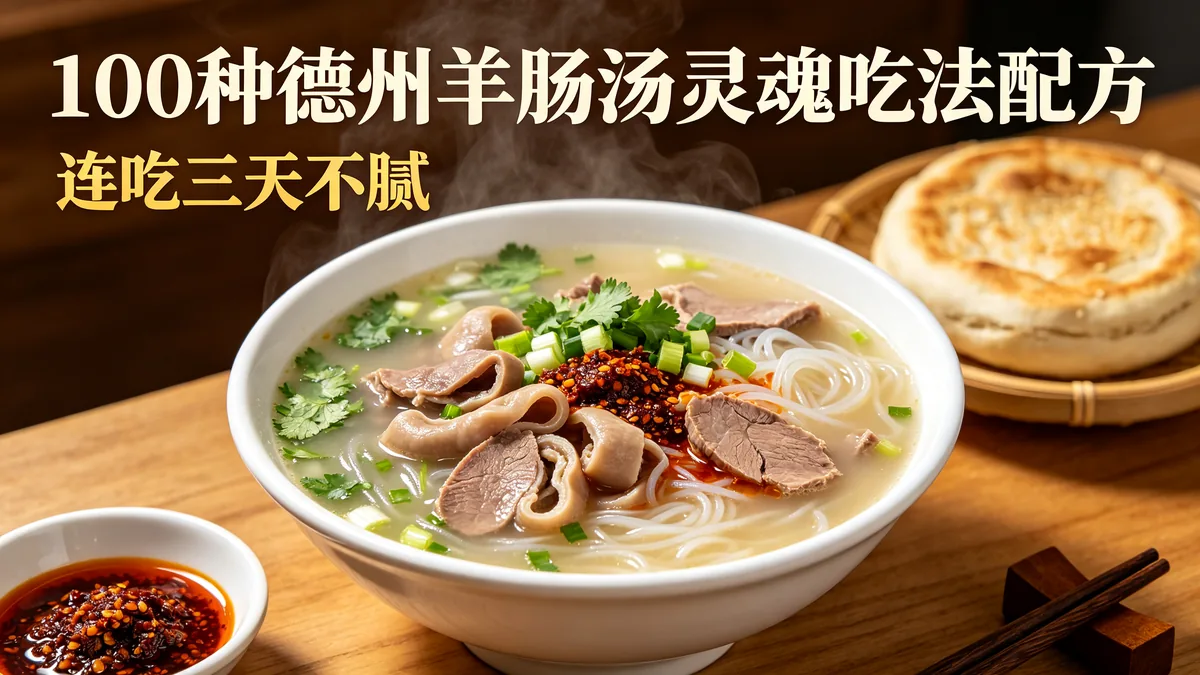 100种德州羊肠汤灵魂吃法配方 连吃三天不腻