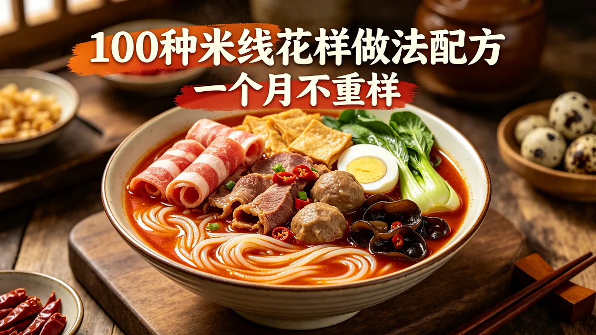 100种米线花样做法配方 一个月不重样