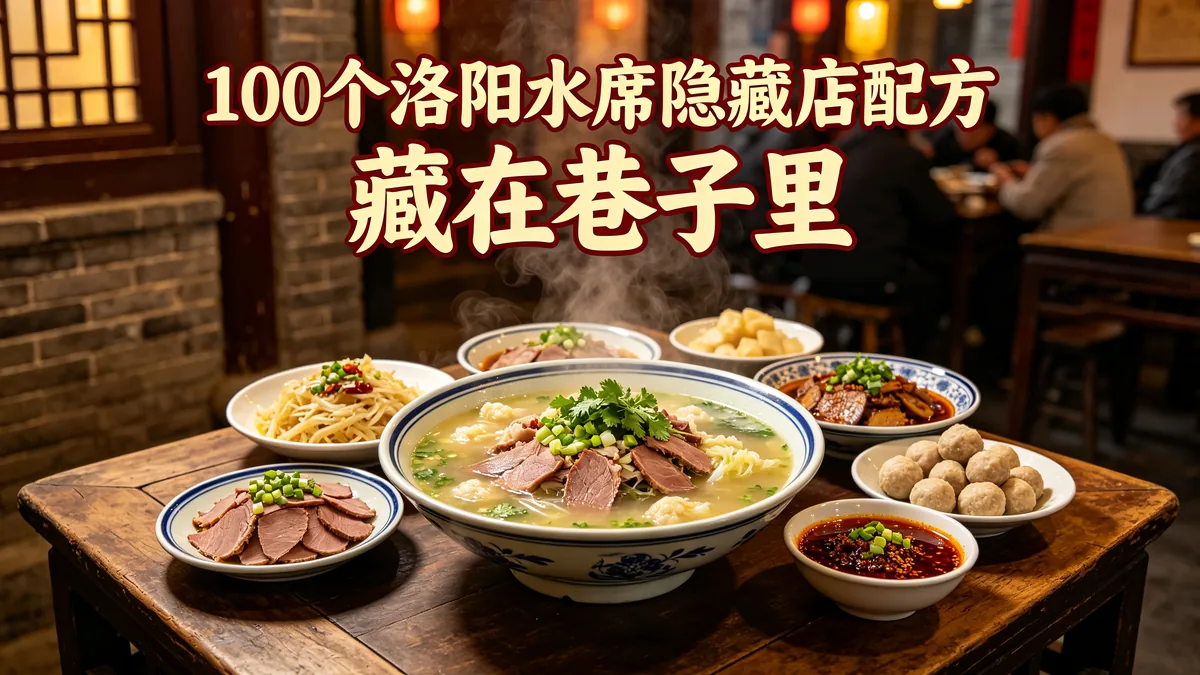 100个洛阳水席隐藏店配方 藏在巷子里