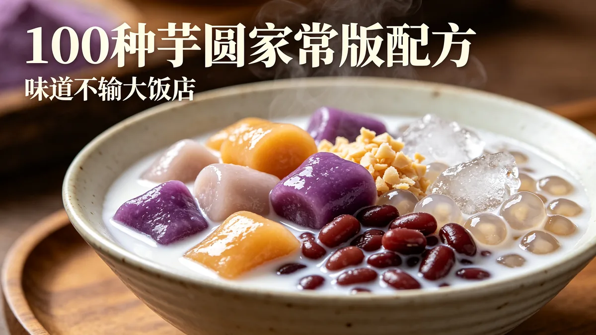 100种芋圆家常版配方 味道不输大饭店