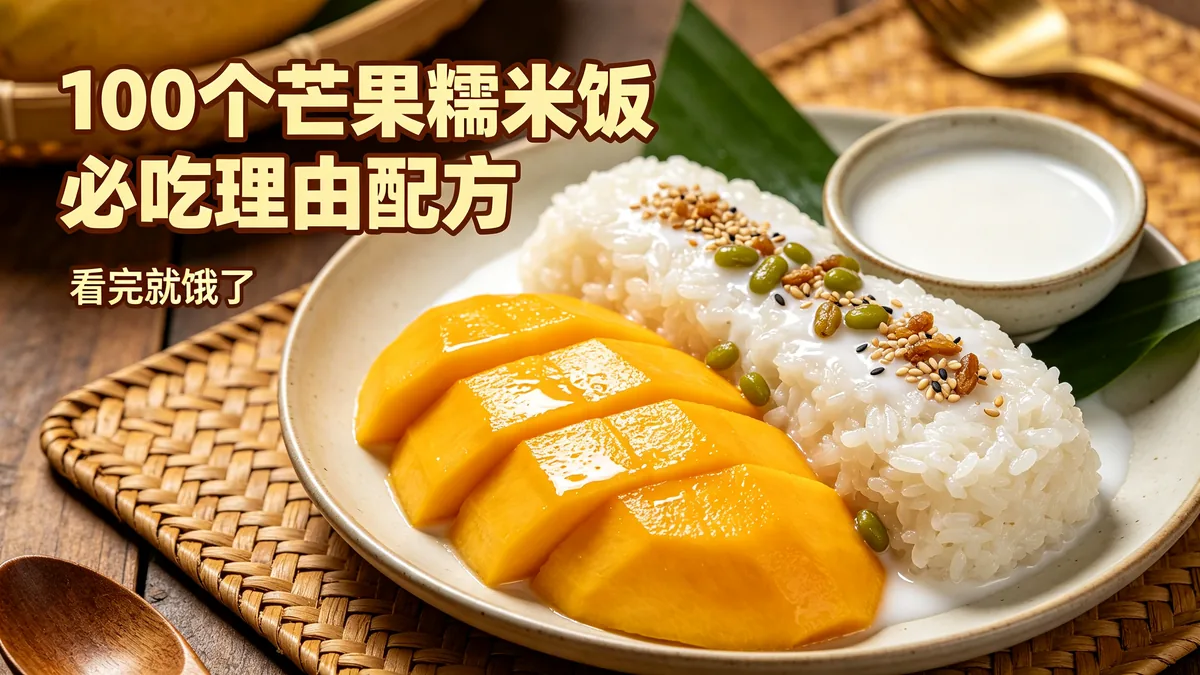 100个芒果糯米饭必吃理由配方 看完就饿了