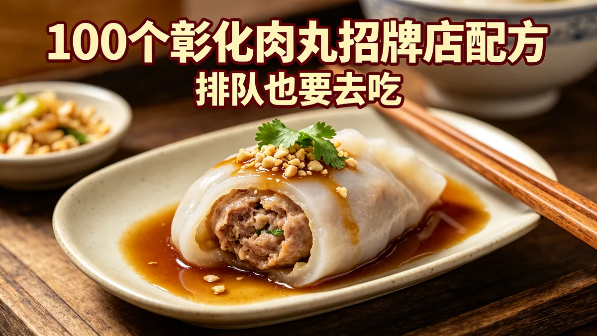 100个彰化肉丸招牌店配方 排队也要去吃